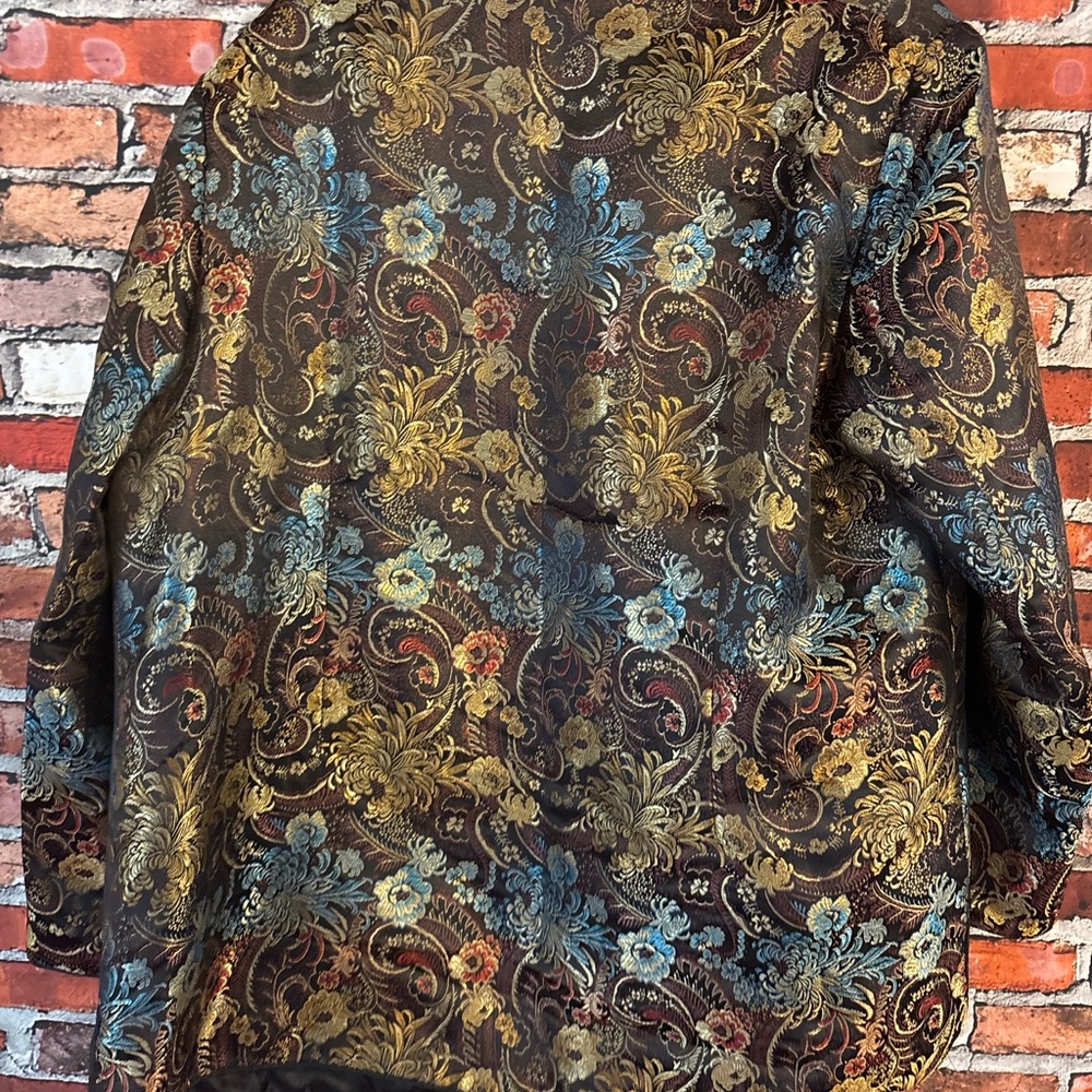 Oriental Vintage Elegant Patterned Jacket With Fl… - image 2